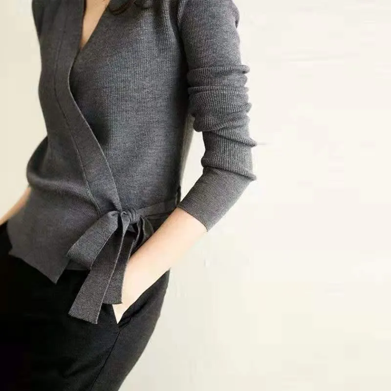 Women's Stomach Blanket-style Long-sleeved Cardigan Sweater