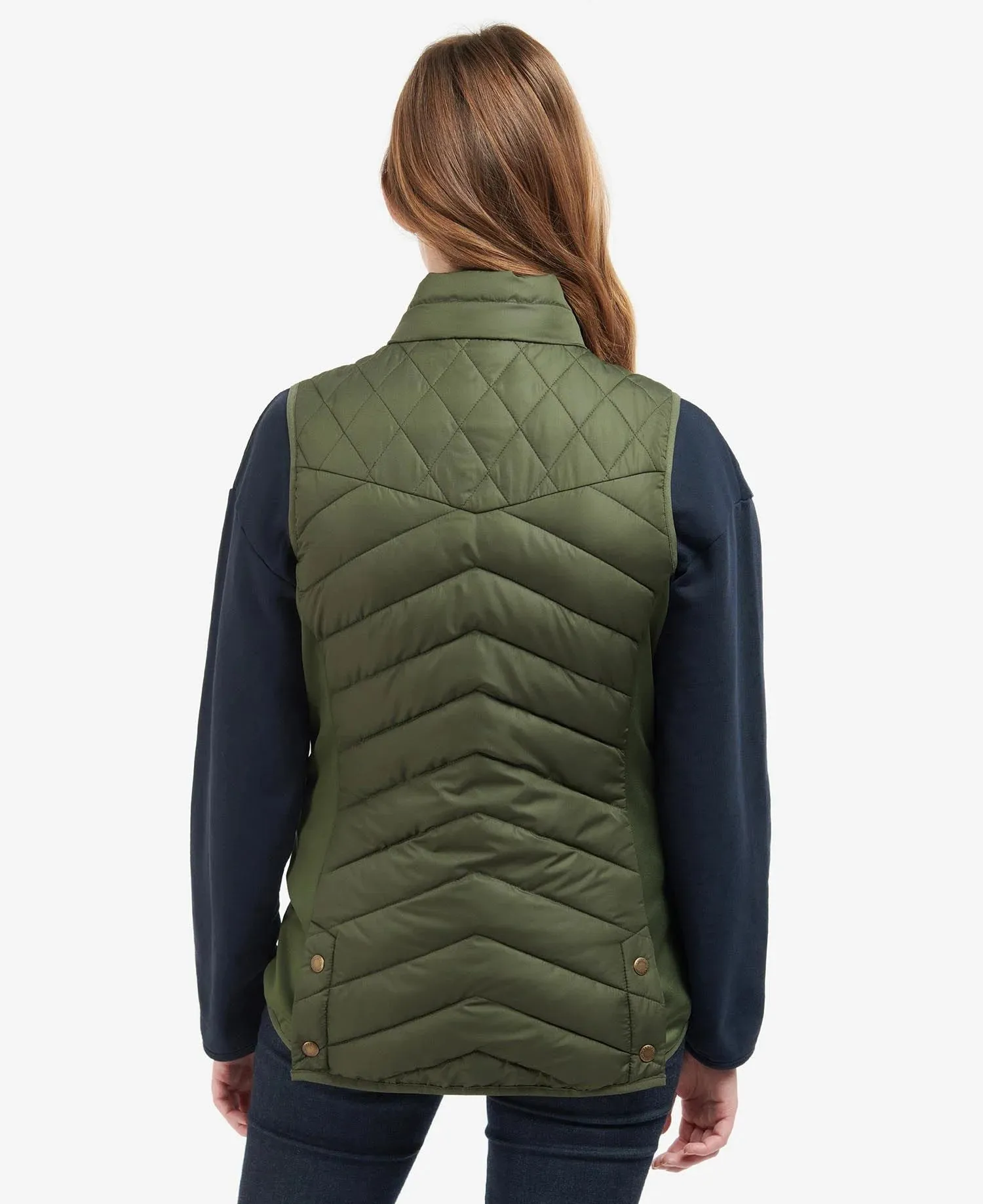 Women's Stretch Cavalry Gilet - Olive Marl