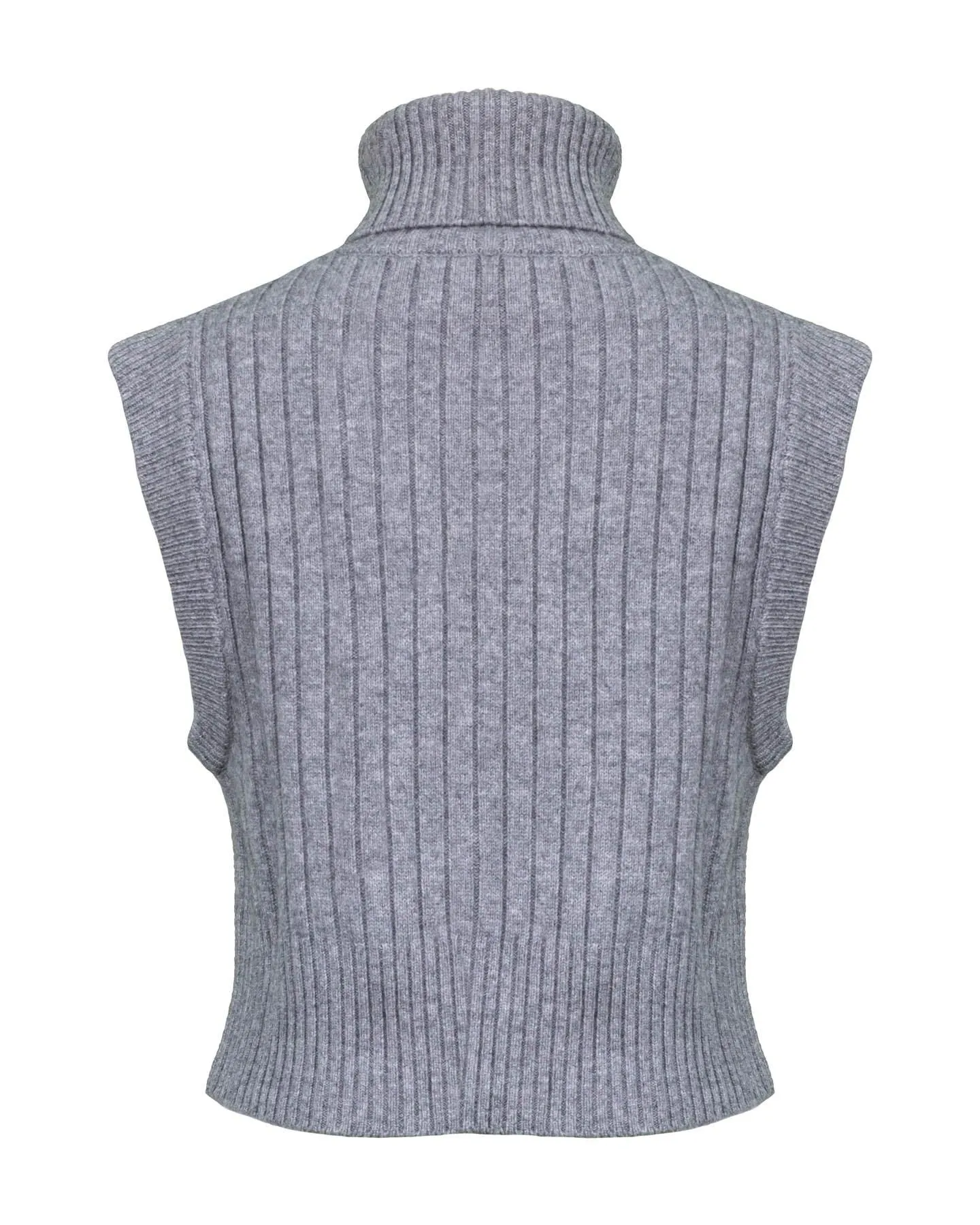 Wool-Cashmere Ribbed Vest