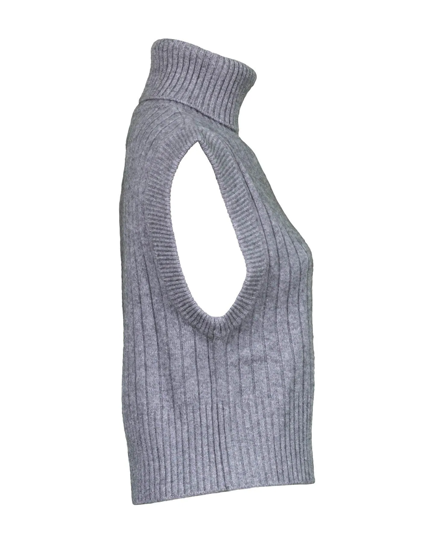 Wool-Cashmere Ribbed Vest