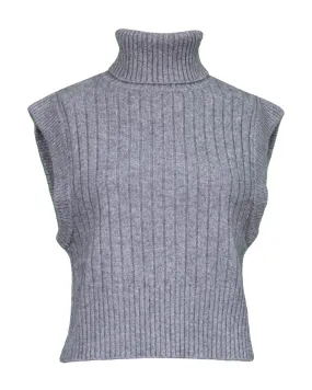 Wool-Cashmere Ribbed Vest