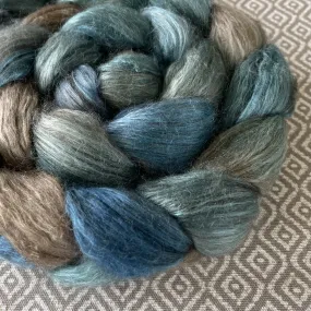 Yak Silk Roving - Aquamarine